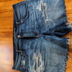 AE denim shorts
